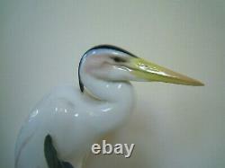 10.50 Art Deco Hutschenreuther-rosenthal Porcelain Heron Egret Bird Figurine