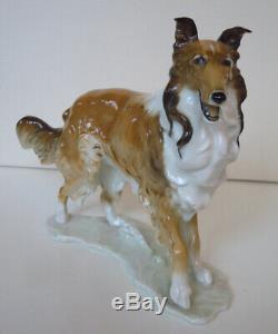 11 ART DECO HUTSCHENREUTHER-ROSENTHAL ROUGH COLLIE DOG PORCELAIN FIGURINE Lassi