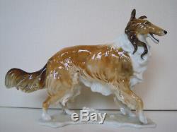 11 ART DECO HUTSCHENREUTHER-ROSENTHAL ROUGH COLLIE DOG PORCELAIN FIGURINE Lassi