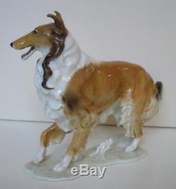 11 ART DECO HUTSCHENREUTHER-ROSENTHAL ROUGH COLLIE DOG PORCELAIN FIGURINE Lassi