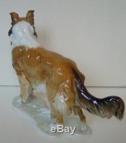 11 ART DECO HUTSCHENREUTHER-ROSENTHAL ROUGH COLLIE DOG PORCELAIN FIGURINE Lassi