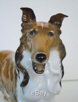 11 ART DECO HUTSCHENREUTHER-ROSENTHAL ROUGH COLLIE DOG PORCELAIN FIGURINE Lassi