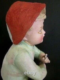 11 GERMAN HEUBACH CIGAR SMOKING BOY BISQUE FIGURINE RARE PIANO BABY With GLASSES