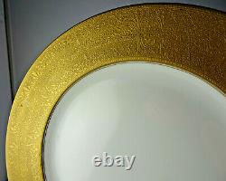 11 Gold Encrusted Rosenthal Selb Bavaria Lg. Porcelain Dinner Service Plates