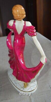 11 Lovely Antique Art Deco Porcelain Moriyama Japan Dancing Lady Figurine