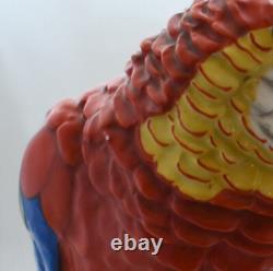 11 Rosenthal Porcelain Deco Ara Parrot Macaw on Trunk Sculpture