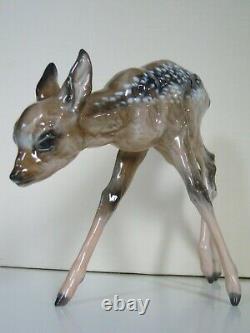 12 Art Deco Rosenthal Porcelain Figurine Roe Deer Fawn #1775 F Heidenreich Rare