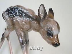 12 Art Deco Rosenthal Porcelain Figurine Roe Deer Fawn #1775 F Heidenreich Rare