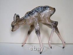12 Art Deco Rosenthal Porcelain Figurine Roe Deer Fawn #1775 F Heidenreich Rare