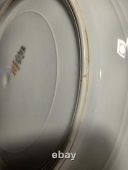 12 Limoges Gold Encrusted/Green 9.6 inch Dinner Plates WmGuerin & Co France