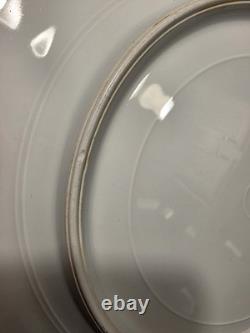 12 Limoges Gold Encrusted/Green 9.6 inch Dinner Plates WmGuerin & Co France