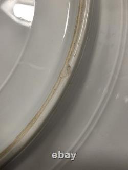 12 Limoges Gold Encrusted/Green 9.6 inch Dinner Plates WmGuerin & Co France