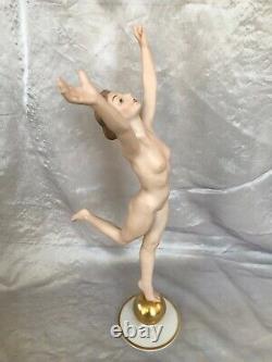 13 ART DECO HUTSCHENREUTHER-ROSENTHAL FIGURINE NUDE GIRL SUN CHILD Karl Tutter