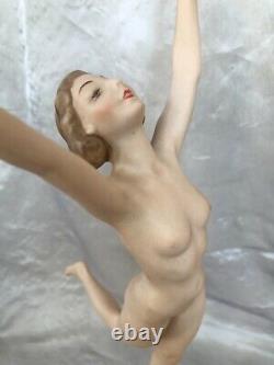 13 ART DECO HUTSCHENREUTHER-ROSENTHAL FIGURINE NUDE GIRL SUN CHILD Karl Tutter