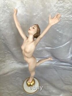 13 ART DECO HUTSCHENREUTHER-ROSENTHAL FIGURINE NUDE GIRL SUN CHILD Karl Tutter