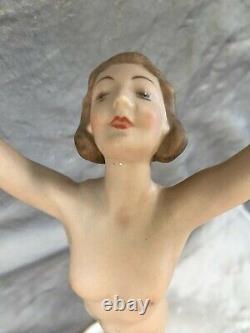 13 ART DECO HUTSCHENREUTHER-ROSENTHAL FIGURINE NUDE GIRL SUN CHILD Karl Tutter