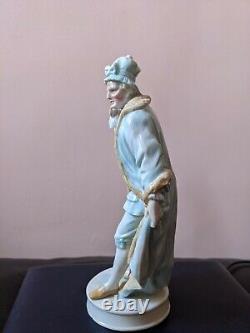 1854s Antique Germany Porcelain Figurine Man Volkstedt Ernst Bohne & Söhne
