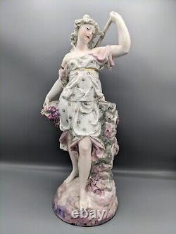 1880s Antique Limoges French Gibus&Redon Nymph of The Nature Porcelain Figurine