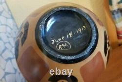 1913 Art Deco Pottery / porcelain Vase Signed