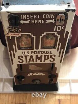 1920's Art Deco Porcelain Postage Stamp Vending Machine