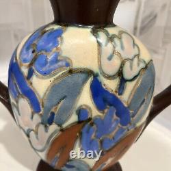 1920's Decorative Antique Belgian Art Deco C M Bergen Ceramic Vase