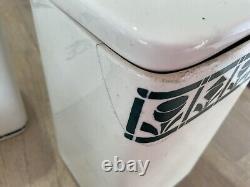 1920s Art Deco German Porcelain Blue and White Kitchen Cannisters