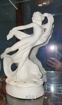 1920s Art Deco Porcelain Cortendorf Nude Dancing Lady Flower Frog