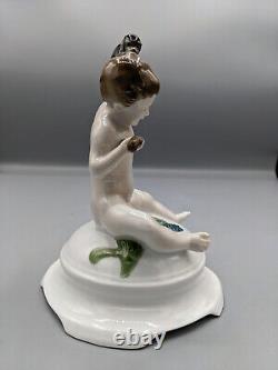 1920s German Rosenthal Porcelain Figurine Lousy Story by Ferdinand Liebermann 6