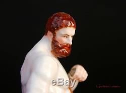 1920s KPM Berlin Herakles Hercules Porcelain Figure Figurine