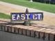 1920s New York City Porcelain Street Sign With Bracket And Finial Art Deco Era
