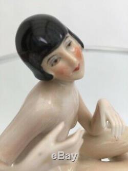 1920s bathing beauty ceramic vintage antique Art Deco original