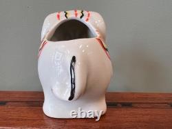 1930 Antique Art Deco German Walter Bosse Pincushion Porcelain Elephant Figurine