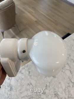 1930's Art Deco Vintage Porcelain sconceBath-Bathroom, REWIRED Excellent