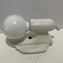1930's Set Of 2 Art Deco Vintage Porcelain Sconces Good Condition/READ Desc