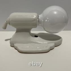 1930's Set Of 2 Art Deco Vintage Porcelain Sconces Good Condition/READ Desc
