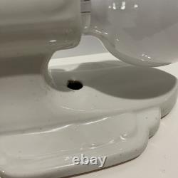 1930's Set Of 2 Art Deco Vintage Porcelain Sconces Good Condition/READ Desc