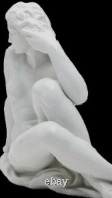 1930s Art Deco Nude Woman Sculpture Figurine Germany Meissen Robert Ullmann 1940