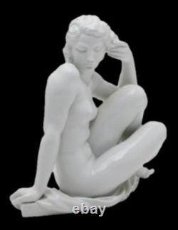 1930s Art Deco Nude Woman Sculpture Figurine Germany Meissen Robert Ullmann 1940