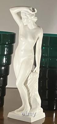 1930s Art Deco Rudolf Kaesbach Rosenthal Nude Woman Statue Figurine Germany