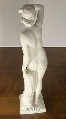 1930s Art Deco Rudolf Kaesbach Rosenthal Nude Woman Statue Figurine Germany