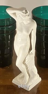 1930s Art Deco Rudolf Kaesbach Rosenthal Nude Woman Statue Figurine Germany