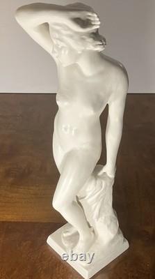 1930s Art Deco Rudolf Kaesbach Rosenthal Nude Woman Statue Figurine Germany