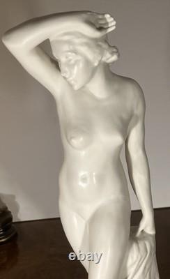 1930s Art Deco Rudolf Kaesbach Rosenthal Nude Woman Statue Figurine Germany
