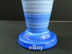 1930s Art Deco Shelley Harmony Vase Made In England / Double Blue Colourway