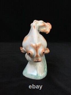 1939 Antique ART DECO Meissen Original Porcelain Figurine'Gold fish' Rare