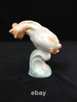 1939 Antique ART DECO Meissen Original Porcelain Figurine'Gold fish' Rare