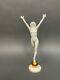 1940s Germany Hutschenreuther Beauty On The Gold Ball Porcelain Figurine 12