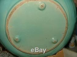 1940s Mint Green ZANESVILLE Pottery Art Deco POT Humidifier