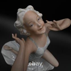 1950 Unterweissbach Art Deco Vintage Porcelain Figure Statue Bikini Girl Germany