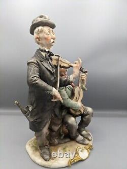 1960s Vintage Italy Giuseppe Cappe Porcelain Figurine Musicians Buskers 11
